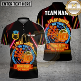 Maxcorners Darts No Tips Funny Shirt Neon Pub Style Multicolor Options Personalized Name, Team Name 3D Shirt (4 Colors)