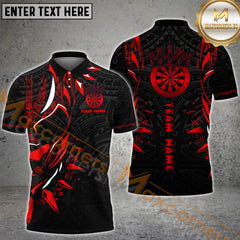 Maxcorners Golden Darts Royal Pattern Multicolor Options Personalized Name, Team Name 3D Shirt (6 Colors)