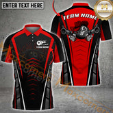 Maxcorners Billiard Jersey 8 Ball Gangster Flame Design Multicolor Options Personalized Name, Team Name 3D Shirt (4 Colors)