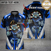 Maxcorners Darts Shirt Bulldog Strength Multicolor Options Personalized Name, Team Name Unisex 3D Shirt (4 Colors)
