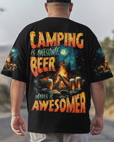 Maxcorners Camping Is Awesome Beer Make It Awesomer All Over Print LM1501