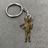 Maxcorners Personalized Camo Deer Hunter Attitude Hunting Acrylic Christmas Ornament And Keychain Custom Gift For Hunters 2D Flat