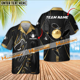 Maxcorners Bowling Ball & Pins Black Panther Pro Sport Jersey Multicolor Option Customized Name Hawaiian Shirt (5 Colors)