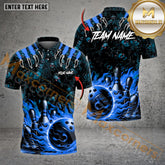 Maxcorner Bowling Ball & Pins Wanna Go To Hell Multicolor Option Customized Name 3D Shirt (4 Colors)