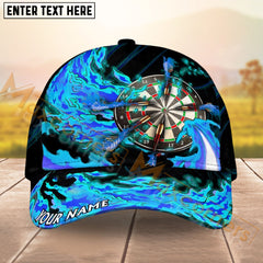 Maxcorners Darts Breath of Fire Multicolor Option Personalized Name 3D Cap
