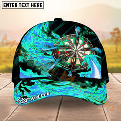 Maxcorners Darts Breath of Fire Multicolor Option Personalized Name 3D Cap