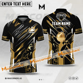 Maxcorners Bowling Ball And Pins Line Premium Multicolor Option Customized Name, Team Name 3D Shirt (4 colors)