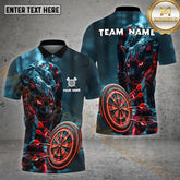 Maxcorners BDarts Futuristic Panther Dartboard Multicolor Options Personalized Name, Team Name 3D Shirt (4 Colors)