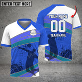Maxcorners Volleyball Colorful Personalized V-neck T-Shirt