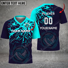 Maxcorners Volleyball Color Options V-neck T-Shirt