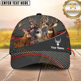 Maxcorners Hunting Style Metal Mesh Cap Personalized Name 3D Cap