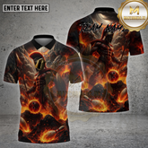 Maxcorners Bowling Shirt Spartan Warrior Volcano Fury Multioptions Personalized Name, Team Name Unisex 3D Shirt (4 Colors)