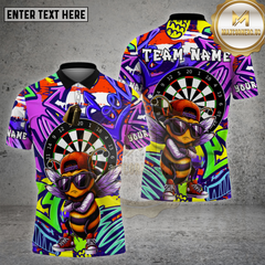 Maxcorners Darts Shirt Cool Bee Graffiti Urban Style Multioptions Personalized Name, Team Name Unisex 3D Shirt (4 Colors)
