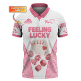 Women's Poker Shirt, Feeling Lucky Shirts With Custom Name, Funny Poker T-Shirt