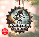 Maxcorners Mountain Bike Ornament, Unique Gifts For Bike Riders, Acrylic Ornament, Christmas Tree Decoration
