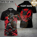 Maxcorners Samurai Skull Demon Darts Multicolor Customized Name, Team Name 3D Shirts