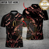 Maxcorners Bowling Golden Panther Multicolor Customized Name, Team Name 3D Shirts