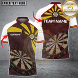 Maxcorners Dartboard Jersey Vector Multioptions Customized Name, Team Name 3D Shirt (4 Colors)