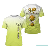 Maxcorners Yellow Pickleball It's In My DNA Custom Pickleball T-Shirt For Men, Pickleball Team MT0708