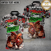 Maxcorners Bowling Gorilla Rage Graphic Trust Your Madness Art Multicolor Options Personalized Name, Team Name 3D Shirt (4 Colors)