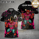Maxcorners Minotaur Bull Darts Champion Multicolor Options Personalized Name, Team Name 3D Shirt (4 Colors)