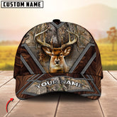 Maxcorners Deer Hunting Camouflage Antler Design Multicolor Options Personalized Name 3D Cap (6 Colors)