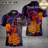 Maxcorners Funny Drunk Emoji Bowling Multicolor Options Personalized Name, Team Name 3D Shirt (4 Colors)