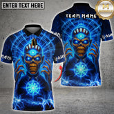 Maxcorners Electric Skull Sorcerer Darts Multicolor Options Personalized Name, Team Name 3D Shirt (4 Colors)