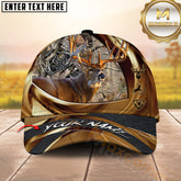 Maxcorners Deer Hunting Cross Forest Scene Multicolor Options Personalized Name 3D Cap