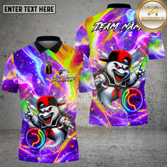 Maxcorners Bowling Neon Ghost Street Trick Multi Options Personalized Name, Team Name Unisex 3D Shirt (4 Colors)