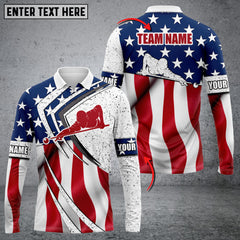 Maxcorners Personalized Billiard Ball Flag Player Polo Shirt