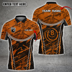 Maxcorners Billiards 8 Ball Personalized Name, Team Name Unisex Shirt ( 6 Colors )