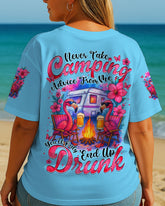 Maxcorners Never Take Camping Advice From Me Flamingo All Over Print LM1501