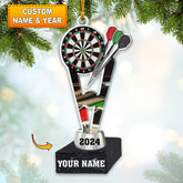 Maxcorners Champion Darts Cup Home Decor Christmas Ornament, Personalized Ornament 2D Flat LM2211