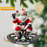 Maxcorners Santa Darts Christmas Ornament, Personalized Ornament 2D Flat LM2211