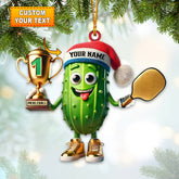 Maxcorners Pickleball Champion Home Decor Christmas Ornament, Personalized Ornament 2D Flat LM2211