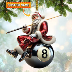 Maxcorners Billiard Christmas Ornament, Personalized Ornament 2D Flat LM2211