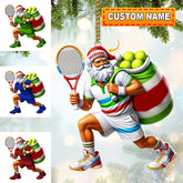Maxcorners Custom Name Tennis Christmas Ornament, Tennis Christmas Gift 2D Flat LM2111