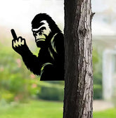 Maxcorners Funny Bigfoot Metal Sign WITH LED/WITHOUT LED - Hilarious Bigfoot Yard Decor, Rustic Outdoor Gag Gift for Man Cave LM0110