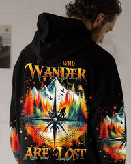 Maxcorners Not All Who Wander Are Lost Compass Bigfoot All Over Print LM1601