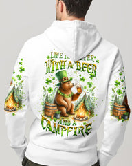Maxcorners Life Is Better With A Beer And A Campfire Patrick's Day All Over Print LM2101