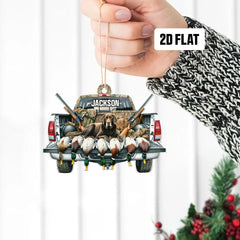 Maxcorners Duck Hunting Christmas Ornament