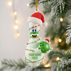 Maxcorners Personalized Bowling Ornament | Custom Name Christmas Decoration 2025 | Funny Sports Gift | Bowler Holiday Keepsake, 2D flat ornament
LM1111