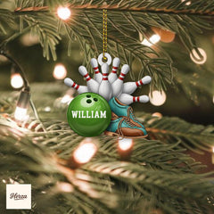 Maxcorners PERSONALIZABLE Bowling Ornament, Custom Name Xmas Tree Decor, Bowler Gift for Kids Teens Adults, CUSTOMIZABLE Sports Gift for Family Friends
LM1111