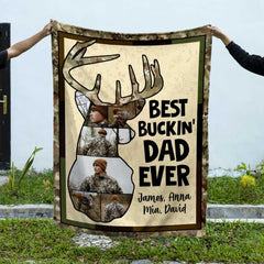 Maxcorners Personalized Hunting Photo Collage Blanket, Father's Day Gift for Dad
LM1611
