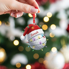 Maxcorners Personalized Golf Ball Christmas Ornament, Acrylic Ornament, Christmas Tree Ornaments, Gift For Golfer