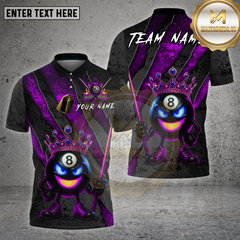 Maxcorners Billiards Shirt 8 Ball King Scratch Fire Cue Multioptions Personalized Name, Team Name Unisex 3D Shirt