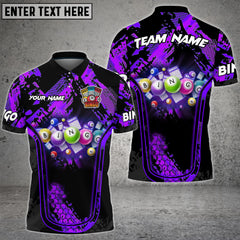 Maxcorners Bingo Grunge Multicolor Option Customized Name 3D Shirt