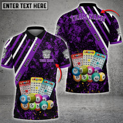 Maxcorners Bingo Paint Style Multicolor Option Customized Name 3D Shirt