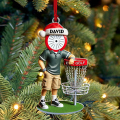 Maxcorners Custom Name Golf Ornament, Christmas Gift Decoration 2D Flat LM2211